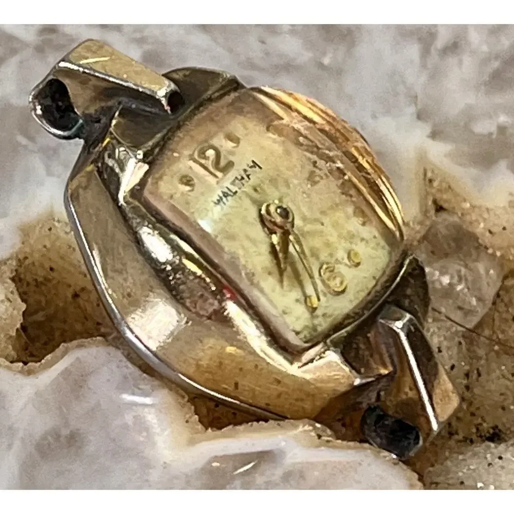 Vintage Waltham Watch 10k Rolled Gold Plate Manual Wind Parts Repair Only